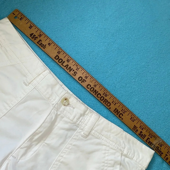 BANANA REPUBLIC Ryan Fit side ankle zippers white 4 pockets straight leg size 6 - Picture 11 of 13
